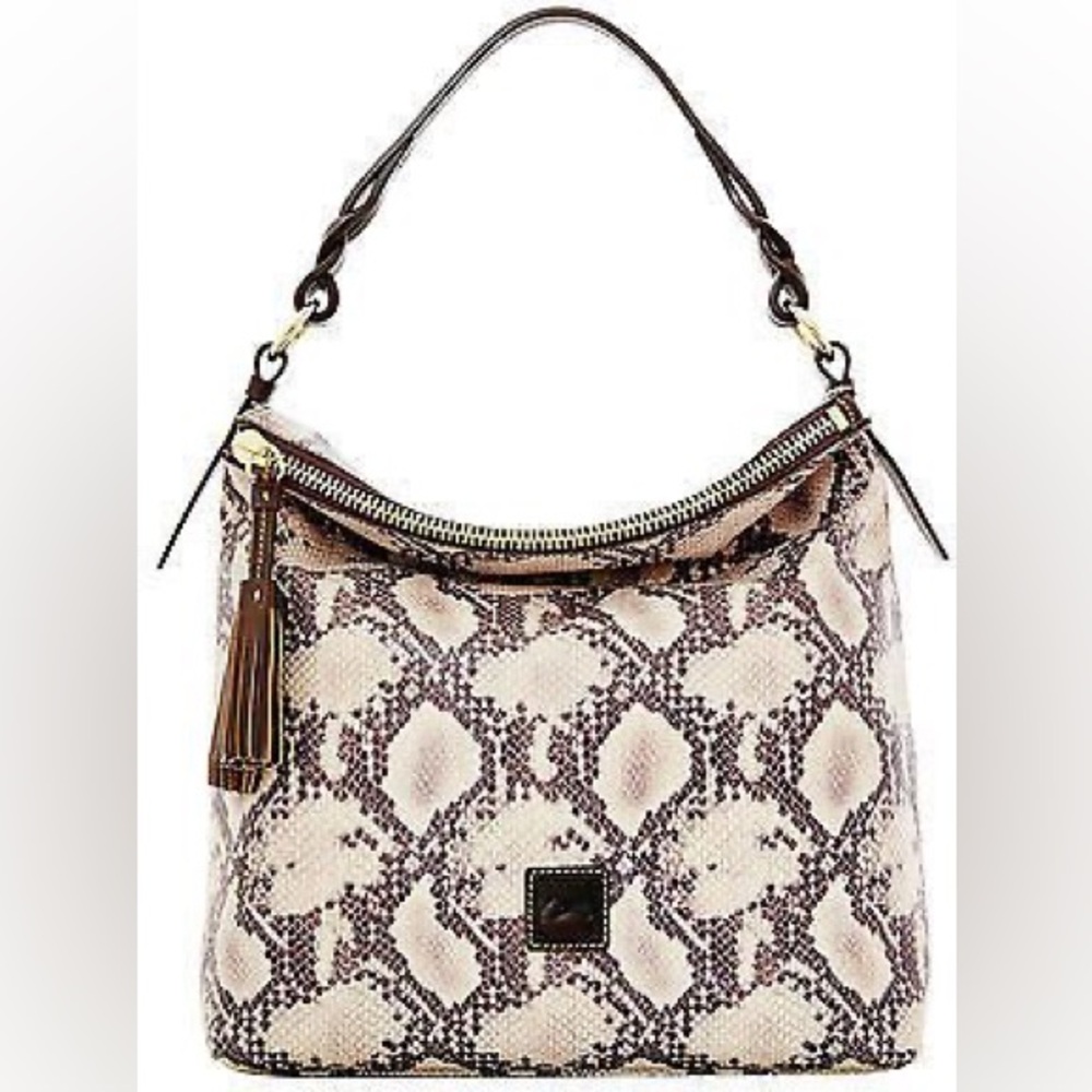 Dooney And Burke Python Sloane Hobo Shoulder Bag - image 2